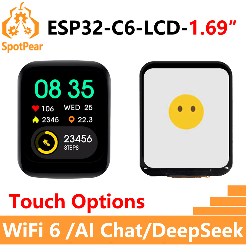 Esp32 C6 - Waveshare ESP32-C6 1.69 polegadas Touch LCD