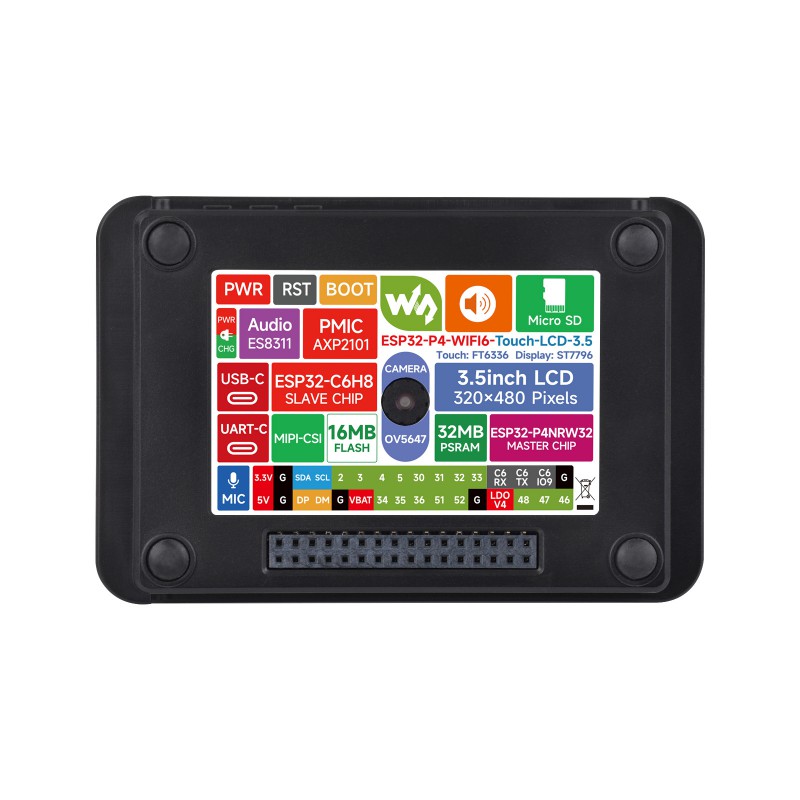 Esp32 P4 - Placa Waveshare ESP32-P4 Wi-Fi 6 Vision: