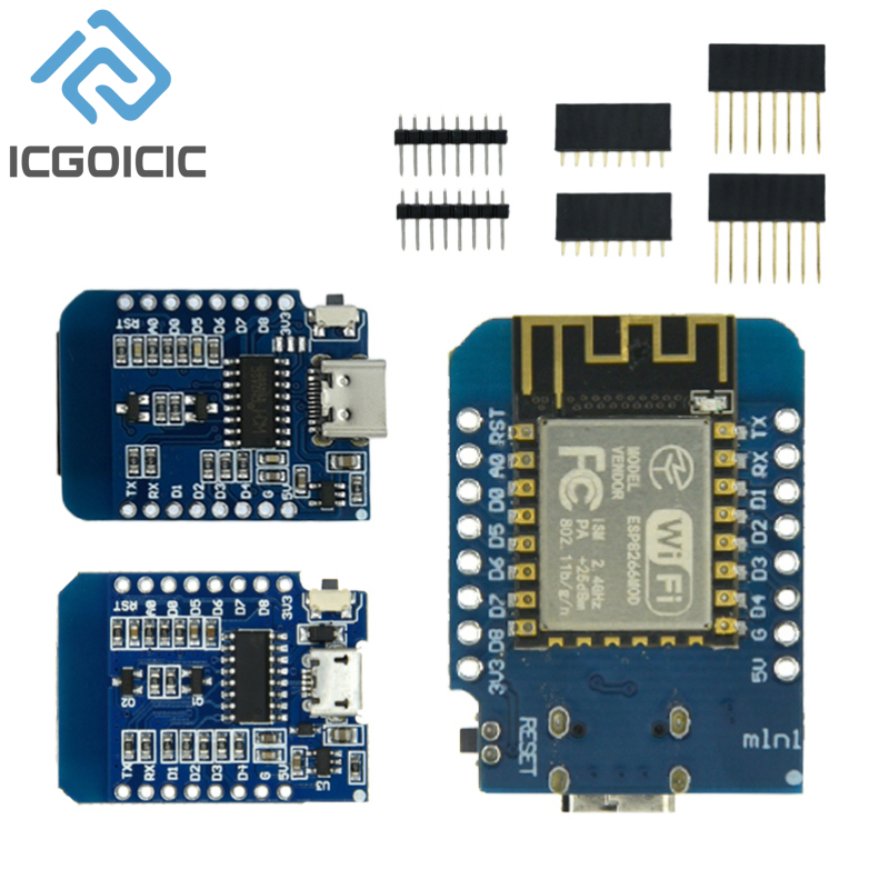 Esp8266 Nodemcu - Placa de Desenvolvimento D1 Mini-NodeMcu, Bytes