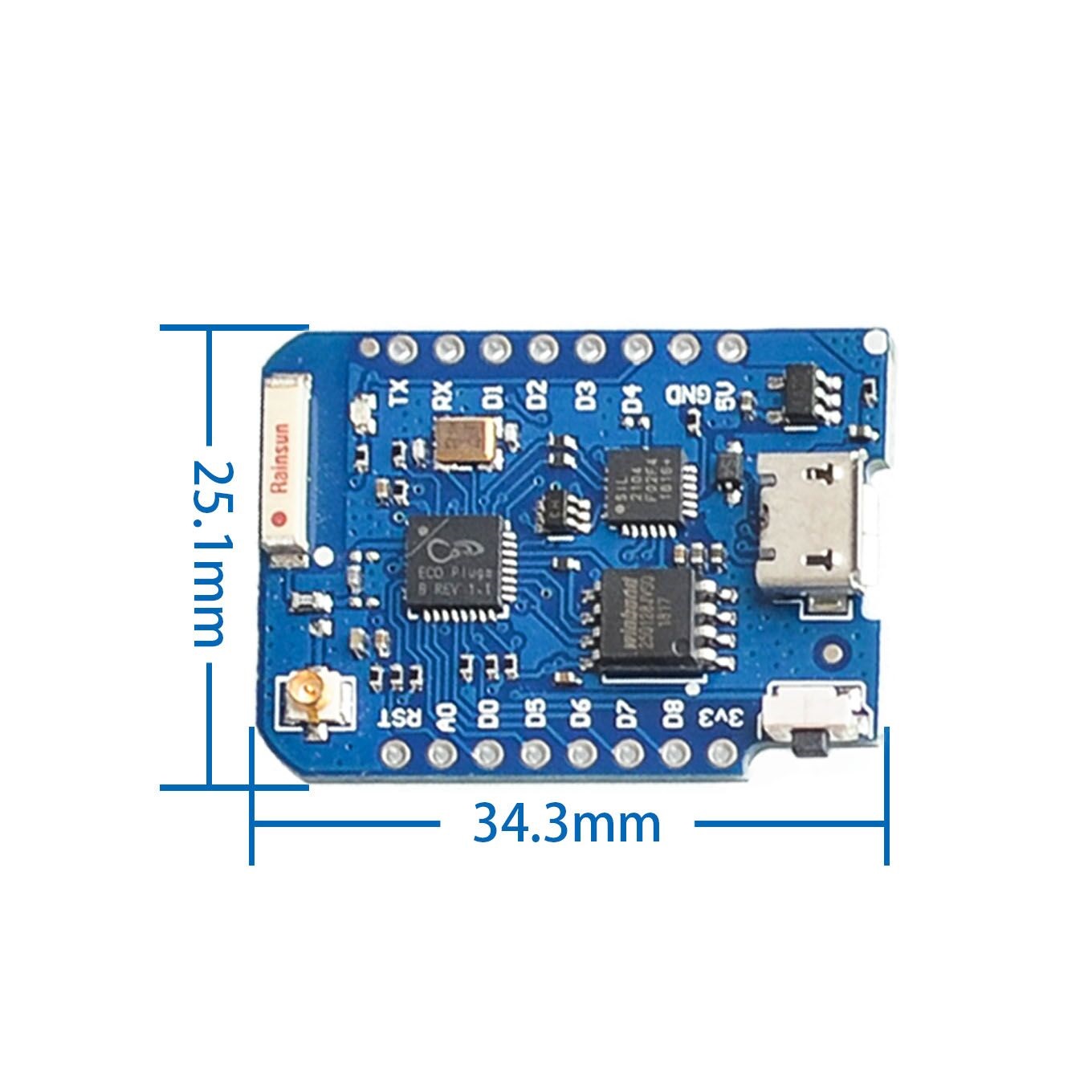 WEMOS-Conector Antena Externa, - Esp8266 Nodemcu avaliação e preço