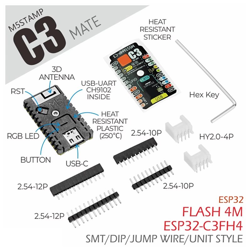 Placa de Desenvolvimento AS95- - Esp32 C3 avaliação e preço