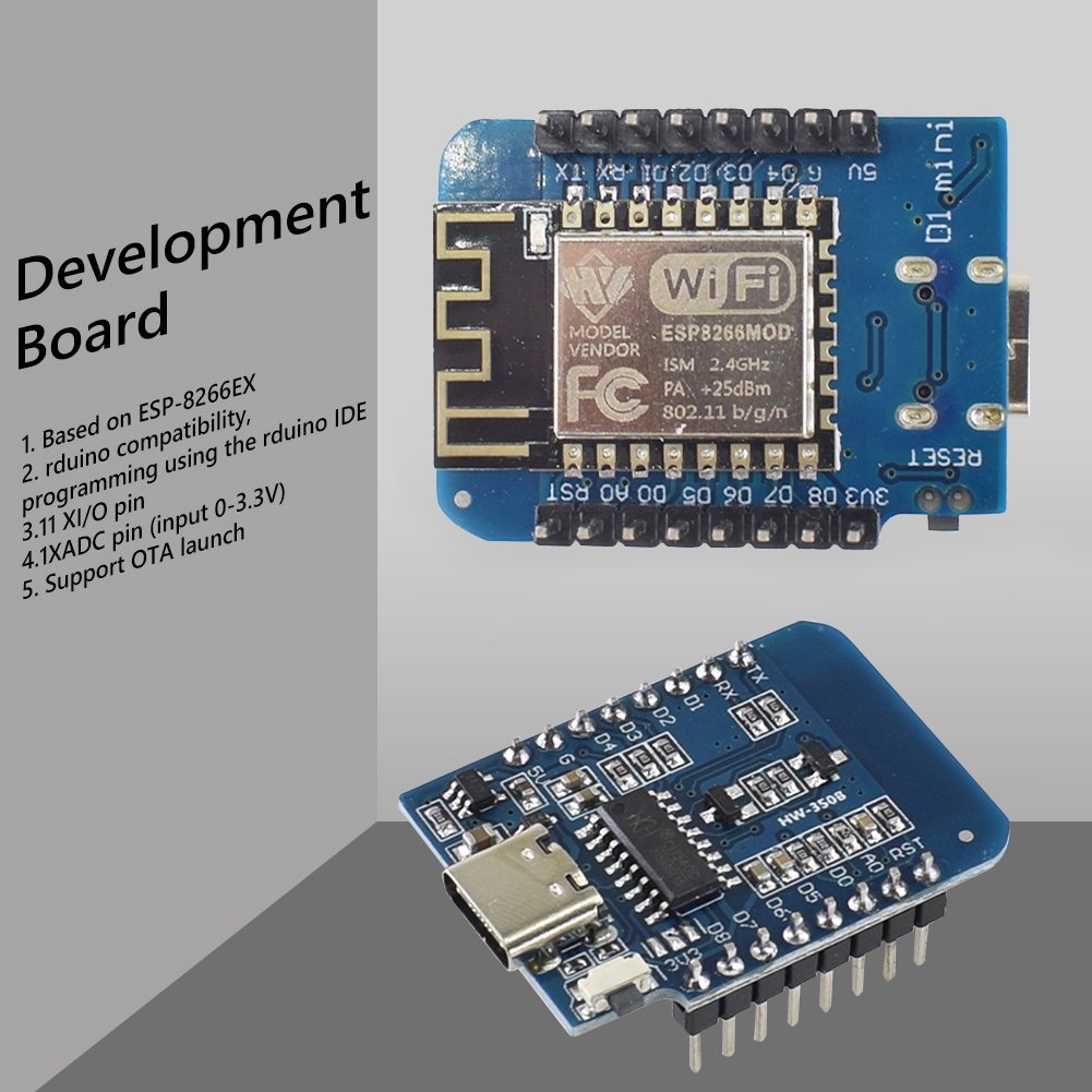 1-10 pces tipo-c d1 mini nodem - Esp8266 Nodemcu avaliação e preço